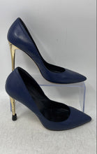 Load image into Gallery viewer, Vero Cuoio Womens Dark Blue Pointed Toe Pump Heels Size EU 38 Made In Italy
