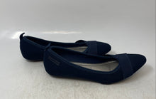Load image into Gallery viewer, Anne Klein Womens Oalise Dark Blue Almond Toe Slip-On Ballet Flats Size 7
