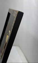 Load image into Gallery viewer, Chinese Black Lacquer Mother-Of-Pearl Lady Framed Wall Hanging Decor Panel
