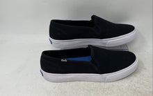 Load image into Gallery viewer, Keds Womens Double Decker WF63480 Black White Slip-On Sneakers Shoes Size 8
