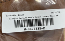 Load image into Gallery viewer, Giorgio Brutini Mens Brown Leather Square Toe Slip-On Loafer Shoes Size 8M
