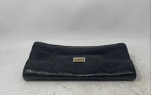Load image into Gallery viewer, Antonio Melani Womens Black Animal Print Flap Clutch Handbag
