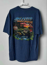 Load image into Gallery viewer, Harley-Davidson Mens Blue Short Sleeve Crew Neck Graphic T-Shirt No Size
