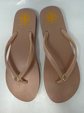 Load image into Gallery viewer, Authentic Tory Burch Womens Pink Slip-On Flip Flop Sandals Size 10 Stained
