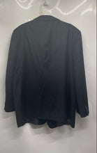 Load image into Gallery viewer, Petrocelli Mens Black Striped Single Breasted Two-Button Blazer Size 52R
