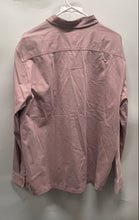 Load image into Gallery viewer, Express Mens Rose Pink Long Sleeve Pockets Regular Fit Button-Up Shirt Size L
