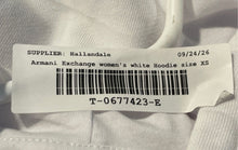 Load image into Gallery viewer, Armani Exchange Womens White Long Sleeve Pullover Hoodie Size XS
