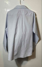 Load image into Gallery viewer, Calvin Klein Mens Light Blue Check Long Sleeve Dress Shirt Size M 15-15.5 32/33
