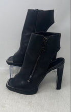Load image into Gallery viewer, DKNY Womens Malia Black Leather Square Toe Block Ankle Booties Size 9M
