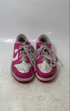 Load image into Gallery viewer, Nike Kids Dunk Low FB9109-102 Pink White Leather Lace-Up Sneakers Shoes Size 2Y
