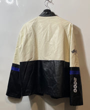 Load image into Gallery viewer, Spirit Mens White Blue Black Long Sleeve Full-Zip Racing Jacket Size L
