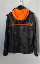 Load image into Gallery viewer, Superdry Mens Green Orange Printed Hooded Windcheater Windbreaker Jacket Size M
