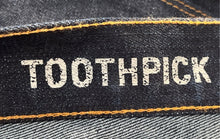Load image into Gallery viewer, Toothpick Womens Blue Dark Wash Pockets Denim Skinny Jeans Size 28 With Tag

