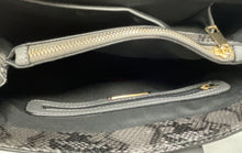 Load image into Gallery viewer, MKF Collection Womens Gray Snake Print Shoulder Crossbody Handbag
