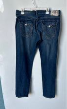 Load image into Gallery viewer, True Religion Mens Blue Denim Medium Wash Stretch Pockets Skinny Jeans Size 36
