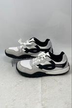 Load image into Gallery viewer, Hobibear Mens Black White Wide Toe Lace-Up Low Top Sneaker Shoes Size 42
