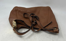 Load image into Gallery viewer, Michael Kors Womens Brown Pebbled Leather Adjustable Strap Zip Top Crossbody Bag
