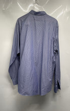 Load image into Gallery viewer, Lauren Ralph Lauren Mens Blue White Striped Cotton Dress Shirt Size 17 36/37
