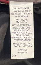 Load image into Gallery viewer, Van Heusen Mens Black Slim Fit Notch Lapel Two-Button Blazer Size 42R
