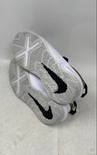 Load image into Gallery viewer, Nike Boys Team Hustle D10 CW6735-002 Black White Gold Sneakers Shoes Size 4Y
