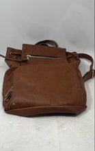 Load image into Gallery viewer, Aldo Womens Brown Faux Leather Zipper Pockets Adjustable Strap Luxury Backpack
