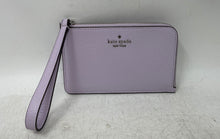 Load image into Gallery viewer, Kate Spade New York Womens Purple Leather Zipper Wristlet Wallet
