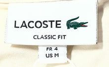 Load image into Gallery viewer, Lacoste Mens Cream Cotton Classic Fit Short Sleeve Crew Neck Pullover T-Shirt M
