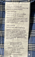 Load image into Gallery viewer, Perry Ellis Mens Blue Plaid Print Collared Long-Sleeve Button-Up Shirt Size S
