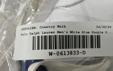 Load image into Gallery viewer, Polo Ralph Lauren Mens CRT PP White Blue Purple Lace-Up Sneaker Shoes Size 11
