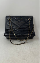 Load image into Gallery viewer, Jing Pin Piju Womens Black Leather Magnetic Designer Chain Strap Shoulder Bag
