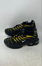 Load image into Gallery viewer, Nike Kids Air Max Plus 655020-057 Black Yellow Lace-Up Sneaker Shoes Size 4.5Y
