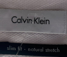 Load image into Gallery viewer, Calvin Klein Mens White Slim Fit Stretch Long Sleeve Dress Shirt Size 17.5 34/35
