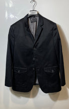 Load image into Gallery viewer, Express Mens Black Long Sleeve Notch Lapel Pockets Three-Button Blazer Size 42R
