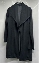 Load image into Gallery viewer, Banana Republic Womens Gray Long Sleeve Shawl Collar Wrap Trench Coat Size S
