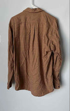 Load image into Gallery viewer, J.Crew Mens Brown Houndstooth Spread Collared Long Sleeve Button-Up Shirt Sz M
