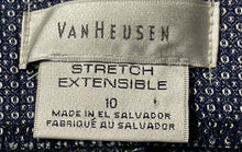 Load image into Gallery viewer, Van Heusen Womens Blue Printed Stretch Extensible Straight &amp; Pencil Skirt Sz 10
