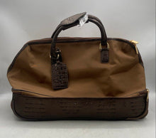 Load image into Gallery viewer, Diane Von Furstenberg Studio Unisex Brown Double Handle Carry-On Duffle Bag
