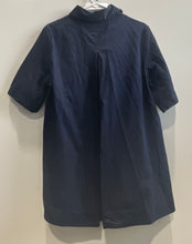Load image into Gallery viewer, Zara Womens Blue Short Sleeve Collared Golf Polo Dress Size Medium
