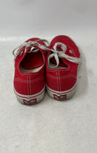 Load image into Gallery viewer, Vans Unisex Authentic Red Round Toe Lace-Up Sneaker Shoes Size W8-M6.5
