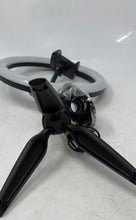 Load image into Gallery viewer, Ubeesize Black LED Ring Light Tripod Adjustable Holder Desk Stand Powers On
