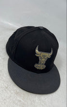 Load image into Gallery viewer, New Era Mens Black Wool Chicago Bulls NBA Snapback Cap Size M/L
