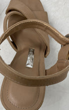 Load image into Gallery viewer, Via Marte Womens Light Brown Open Toe High Block Platform Heels Size 7
