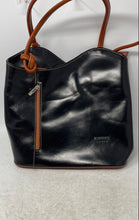 Load image into Gallery viewer, Florence Womens Black Brown Inner Pockets Double Handle Shoulder Bag
