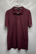 Load image into Gallery viewer, Hugo Boss Mens Wine Short Sleeve Spread Collar Mercerised Polo Shirt Size M
