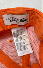Load image into Gallery viewer, Lacoste Mens Orange Miami Open Edition Adjustable Baseball Cap Size Medium
