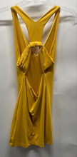 Load image into Gallery viewer, Bebe Womens Yellow Sleeveless Knotted Racerback Short Mini Dress Size S
