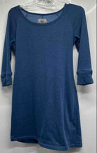 Load image into Gallery viewer, UGG Womens Blue 3/4 Sleeve Fleece Scoop Neck Lounge Sweater Dress Size S
