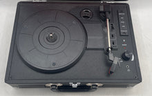 Load image into Gallery viewer, Musitrend Model MT316 Portable Suitcase Record Player Black Turntable Not Tested
