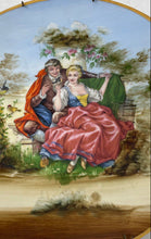 Load image into Gallery viewer, Couple Scene Hand Painted Porcelain Wall Decor Round Shape Collector Plate
