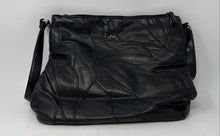 Load image into Gallery viewer, Jaclyn Smith Womens Black Leather Inner Pockets Charm Shoulder Handbag
